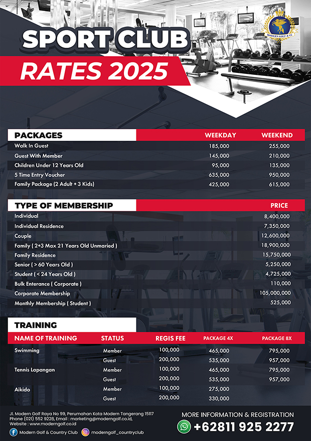 Sport Club Fees & Rates